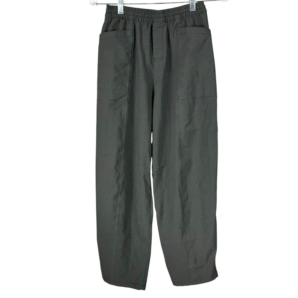 Lululemon lab Woven High-Rise Barrel Leg Trouser Nano Rover Women's Size 4 EUC